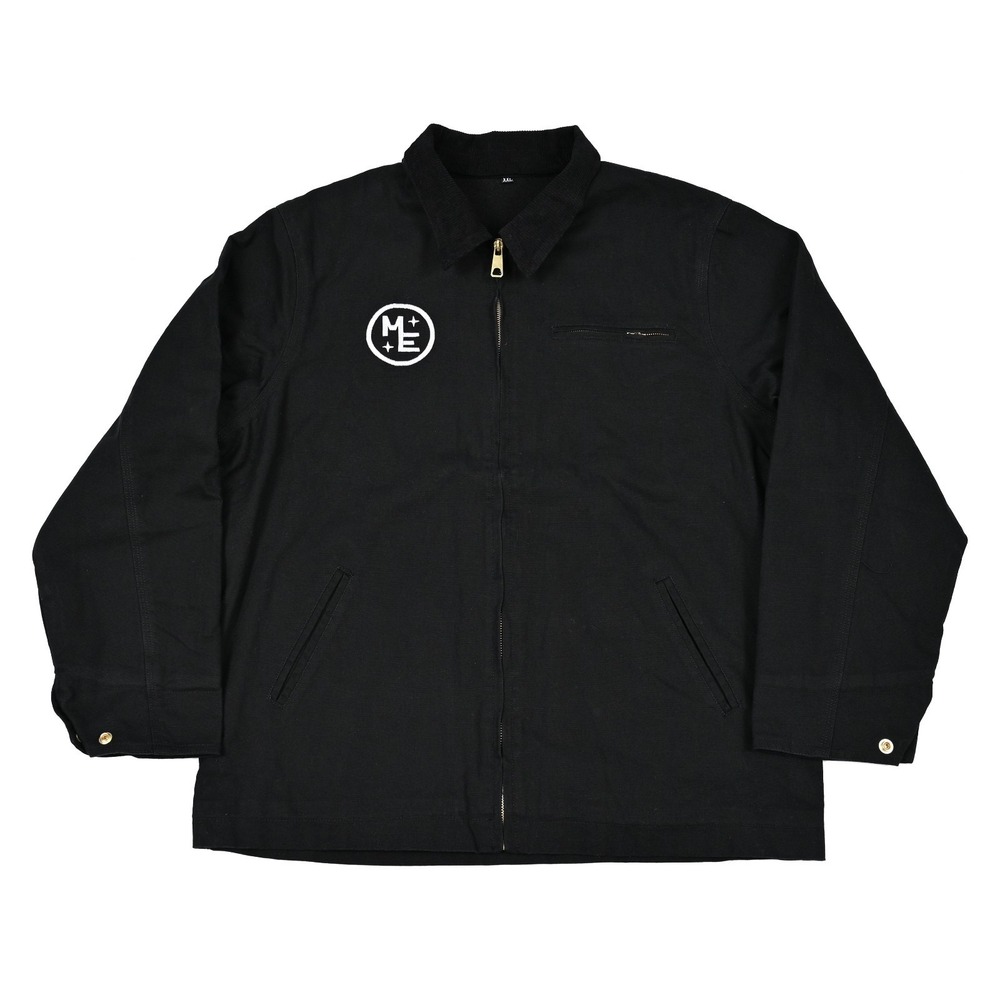 Melissa Etheridge Black Canvas Work Jacket Corduroy Collar Tour Merch XXL